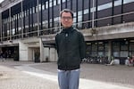 Huang Yicheng poses during an interview with Reuters in Hamburg, Germany, in April. He grew up in China and says he never really thought of leaving. But when Shanghai was locked down, he lost faith.