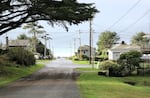 A street in Cape Meares, where residents of the 160 homes there hope a plan to expand the nearby wildlife refuge will mean they're surrounded by protected land, on Nov. 13, 2024.