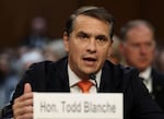 Acting Attorney General Todd Blanche appears at his confirmation hearing on July 15, 2026, in Washington, D.C.