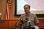 Clackamas County Sheriff Craig Roberts speaks at a press conference on September 9, 2020 in Oregon City, Oregon.