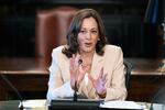 Vice President Kamala Harris speaks during a roundtable with college presidents about reproductive rights at the Eisenhower Executive Office Building on the White House complex, in Washington, Monday, Aug. 8, 2022.