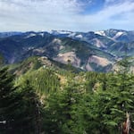The Tillamook State Forest as seen from the summit of King’s Mountain.