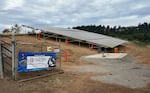 The 82nd Avenue Community Solar Project is expected to generate enough energy to help reduce bills for 140 east Portland residents. The project is on the south end of the Bird Alliance of Oregon's 12.5 acre lot. Photo taken 09/24/26.