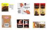 This combination of photos provided by the U.S. Food and Drug Administration on Wednesday, March 6, 2024 shows cinnamon products sold in U.S. discount stores which contain elevated levels of lead.