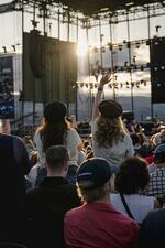 Fans during Brandi Carlile's set during "Joni Jam" at the Gorge Amphitheatre.