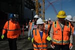 Budgeting enough money for the clean-up at the Hanford nuclear reservation in south central Washington is an effort Washington's senior U.S. Senator Patty Murray pushes for every year. In this May 6, 2026 photo provided by her office, she is seen touring the Hanford facilities.