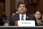 Mark Cruz has been named as director of the Indian Health Service, seen in this image from a U.S. Senate Committee on Indian Affairs hearing on June 25, 2026. Cruz is a citizen of the Klamath Tribes and is from Oregon.