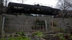 An oil train moves through Skagit County in Western Washington, headed to refineries in the Northwestern part of the state.