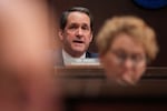 Rep. Jim Himes, D-Conn., speaks during a House Select Intelligence Committee hearing on March 19, 2026. Himes says he expects President Trump to allege fraud in this year’s midterms in order to justify election interference.