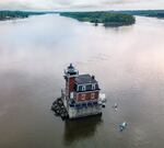 The Hudson-Athens Lighthouse is one of two "middle-of-the-river" lighthouses left standing on the Hudson River.