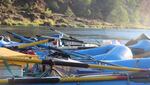 Rafts waiting to be deployed on the Rogue River in 2013. Federal water managers say despite drought conditions, one of the Rogue's key reservoirs on on track to be filled with water. That means enough water to keep rafters and jet boats afloat in 2014.
