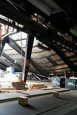 A major section of Woodgrain Mill's roof collapsed over the cut shop in November 2014. No one was hurt, but Woodgrain subsequently decided to shut down much of the mill.