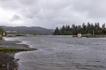 Nehalem/Tillamook County Boat Launch parking lot entirely under water during King Tides. Photo was taken at the peak of the King Tides Saturday afternoon on Nov. 6, 2021.