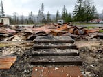 Remains of the devastation from the 2020 Beachie Creek Fire are evident in the small town of Gates, Feb. 26, 2021.