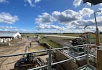 Lagoons at a Forest Glen Oaks production area in Dayton, Ore. Stewart Kircher said the farm usually empties the three lagoons during the warmer growing seasons, when it can apply the liquid manure as fertilizer to its fields.