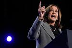 Democratic presidential nominee Vice President Kamala Harris speaks during a campaign event at Lakewood Amphitheatre, Saturday, Oct. 19, 2024, in Atlanta. (AP Photo/Jacquelyn Martin)