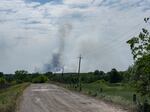 Smoke is seen on the horizon in Kharkiv region, Ukraine, on May 29. 