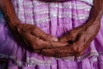 The hands of Francisca, a Mixteco midwife from Rio Iguapa, in the Montaña region of the Mexican state of Guerrero.
