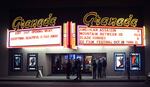 The facade of La Grande's Granada Theater for the opening night of the Eastern Oregon Film Festival.