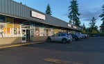 The parking lot in the 13000 block of Southeast Stark Street where a clash between a group of anti-racist skinheads and their rivals, racist skinheads, led to the fatal shooting of 21-year-old Erik Banks on Jan. 1, 1993. 