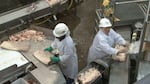 File photo of a Tyson Foods meat processing plant. A Tyson facility in Wallula, Washington, is dealing with an expanding coronavirus outbreak.