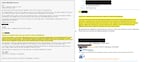 On the left, a log requesting ChatGPT generate a "sympathetic response" email from a City of Bellingham employee to a senior citizen. On the right, the email sent to the citizen. Highlighted text written by Chat GPT.