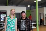 Executive Director of the Rosewood Initiative, Jenny Glass, with Rosewood Navigator, Aaron Vongdeuane.
