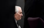 Robert Atrops attends a hearing at the Washington County Courthouse in Hillsboro, Ore., March 6, 2025. Atrops was arrested in 2023 for the 1988 cold case killing of his wife, Deborah Atrops, who was strangled to death and found in the trunk of her car.