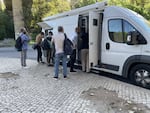 A methadone van in Portugal distributes medication to treat drug addiction in Lisbon, the nation’s capital, in this provided photo from March 2023.