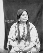 "Portrait (Front) of Princess Wa-Pa-Ni-Tia in Native Dress with Ornaments 1900"