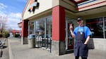 Nick Jones, an employee at the Burgerville location on Portland's SE 92nd Avenue and Powell Boulevard, voted in favor of forming a union.