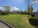 The small field behind the police station and city council chambers in Ashland designated as the overnight sleeping site for homeless campers.