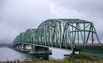 The Astoria-Megler Bridge as seen from the Washington side, Aug 11, 2024. 