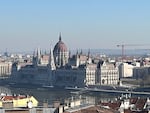 Hungary's parliament building as seen from Buda Castle, where Prime Minister Viktor Orban has moved his office to.