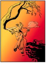 A sample of art from Michael Avon Oeming's upcoming Stela series.