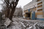 Parts of the maternity hospital in Dnipro were damaged when it was hit by a Russian missile in December 2023.