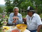 Josephy with Allen Pinkham Sr, a Nez Perce tribal elder.