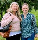 Yarrow Currie (left) and Maggie Traverso have daughters in the same first grade classroom in West Linn. They're working with other parents to change the way local schools teach reading.