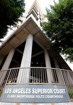 A general view of Clara Shortridge Foltz Criminal Justice Center for Weinstein's trial in Los Angeles.