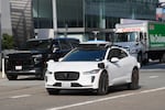 A Waymo autonomous vehicle is shown in San Francisco, Friday, Jan. 23, 2026.