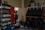 Cindy Flores packs up after mariachi class at McKay High School in Salem, Ore., on March 10, 2026. Federal aid allowed Flores, a Flores, a Portland State University music education graduate, to get her college degree rather than work in fast food, she said.