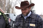 Ammon Bundy at the Malheur National Wildlife Refuge on Jan. 3, 2016. Bundy began testimony in the trial of seven occupiers of the Malheur refuge Tuesday, Oct. 4, 2016.