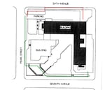 In a diagram filed by the GSA, a red line shows where the federal agency would like to put in a new fence. The green line shows where a controversial and legally contested fence used to stand, until taken down in July 2026.