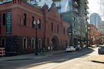 Portland Center Stage's Armory Theater in Portland's Pearl District, captured on Aug. 5, 2020, when the COVID-19 pandemic was shutting down productions. Recent fundraising success suggests the theater company may have turned a corner. 