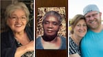 Three side-by-side photos show show three mothers, one with her adult son.