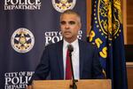 Anthony Broadman, then-Bend mayor pro tem, addresses the shooting at Forum Shopping Center in Bend in this Aug. 29, 2022, file photo. He announced Monday his candidacy for Senate District 27.
