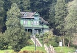 The Shelton-McMurphey Johnson House, as seen on April 3, 2025, sits at the base of Skinner Butte in Eugene, Ore.