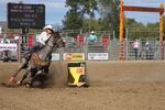 Barrel racing is one of several popular rodeo contests.