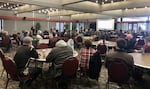 About 70 people attended Thursday's town hall, the last in a series meant to help address the university's financial situation.