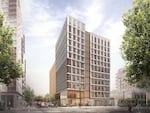 Lever Architecture has cleared design review to build an 11-story, mixed-use tower in the Pearl using cross-laminated timber in place of steel and concrete—the tallest in the nation.